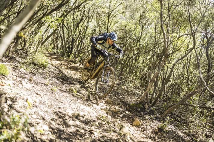 Sportliche Fahrweise auf ruppigeren Trails? Kann das Neuron:On CF. Seine Paradedisziplinen sind aber andere!