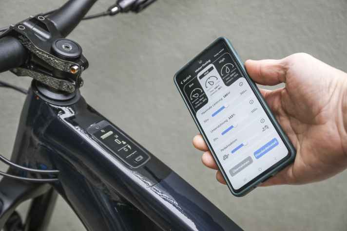 Kern-Feature der TQ-App ist die individuelle Einstellung der Unterstützungsstufen. Hier können die drei Parameter max. Leistung, Unterstützungsfaktor und die Pedalreaktion angepasst werden.