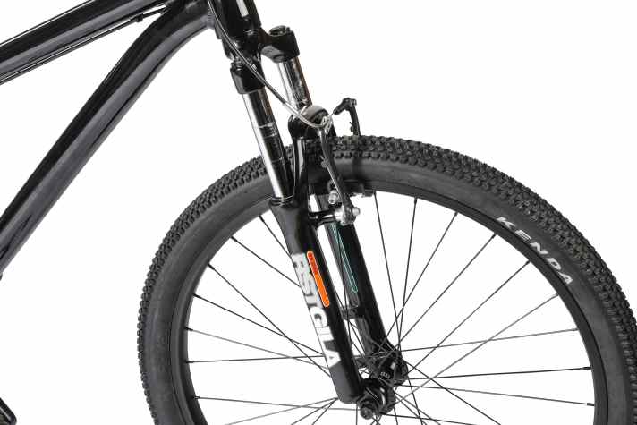 Leider beschneidet die günstige RST Gila Federgabel im Octane One Melt Pump den Fahrspaß auf dem Pumptrack gehörig.