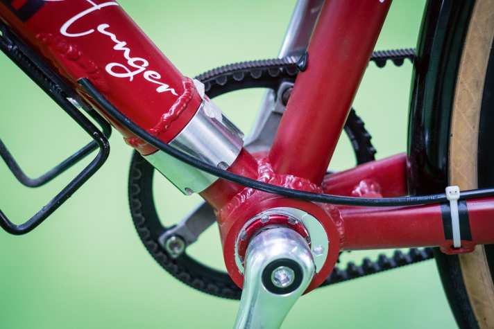 Alles am Rad wurde extra für das Brevet Paris-Brest-Paris entwickelt.