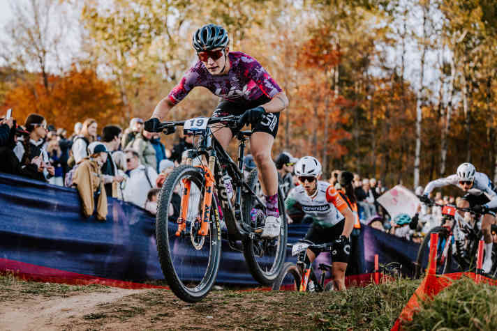 Ronja Blöchlinger im Worldcup-Einsatz.