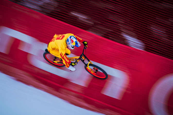 Der Wallride... den Skifahrer Bode Miller 2008 aus der Not schon fuhr