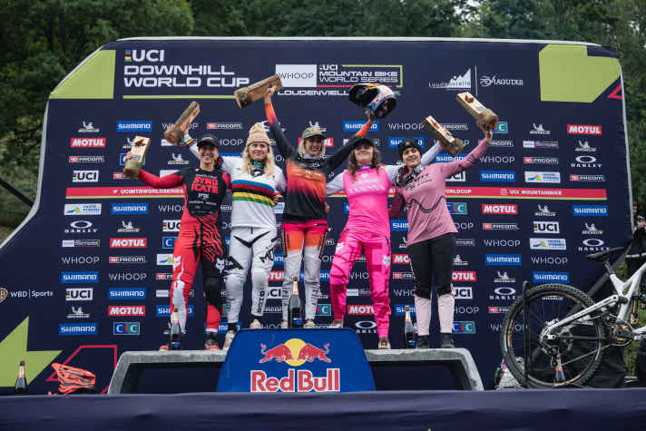 In der Elite-Klasse bei den Frauen ganz oben: Myriam Nicole. Worldcup 2024 in Loudenvielle.
