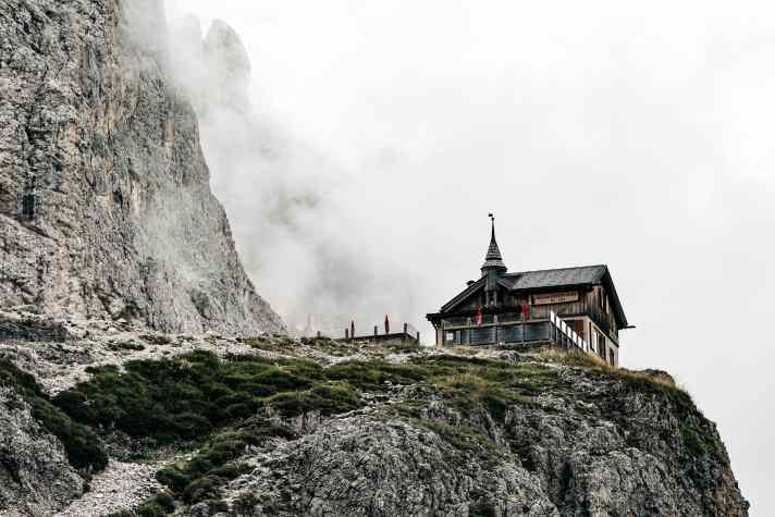 Das ist zwar nicht das Rifugio Antelao, aber auch ein Rifugio auf der Sneak Peaks Strecke