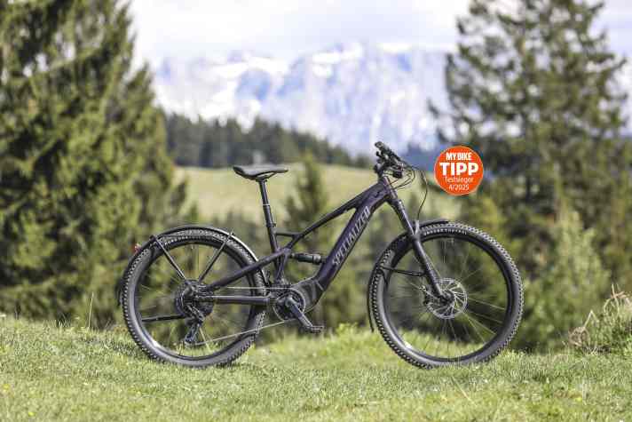 Testsieger in unserem E-SUV-Test bis 6000 Euro - Specialized Turbo Tero X 5.0: Specialized-2.0-Motor - 710 Wh - 130/120 mm - 27 kg - 5000 Euro.
