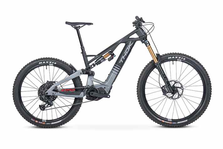Thok Gram RC // Shimano EP8, 630 Wh // 180/170 mm Federweg // MX-Laufradmix // 9900 Euro