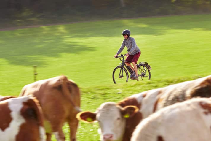 Über Land: Mit S-Pedelecs wirken lange Distanzen halb so weit.