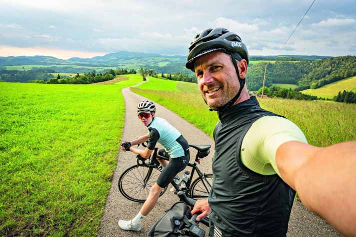 Heimweg: Fast geschafft – ab hier geht’s nur noch bergab bis nach Hause!