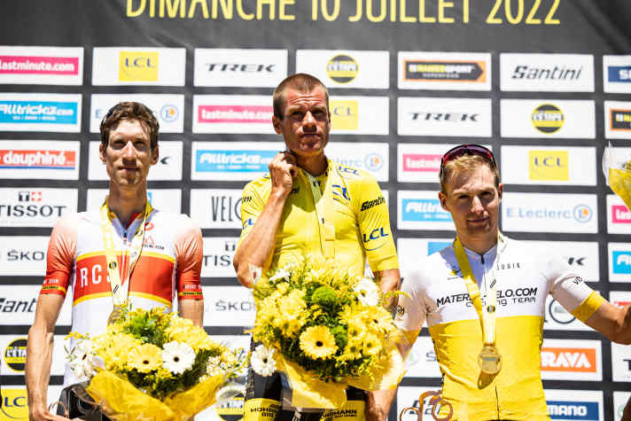 Das Podium bei den Männern