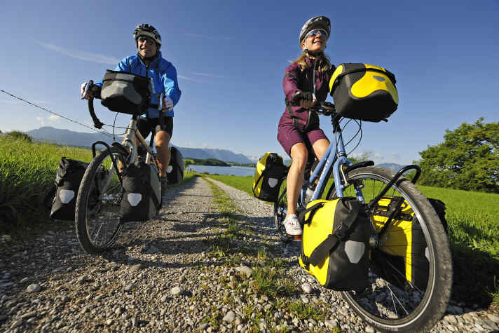 Für Fahrradreisen im Ausland gibt es optional einen erweiterten Schutzbrief.