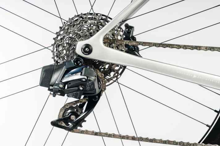 Das Testrad ist mit einer SRAM Force eTap AXS ausgestattet