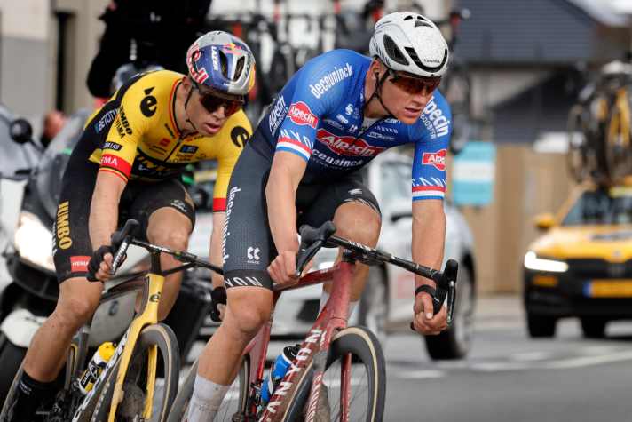 Mathieu van der Poel  und Wout van Aert beim E3 Preis 2023