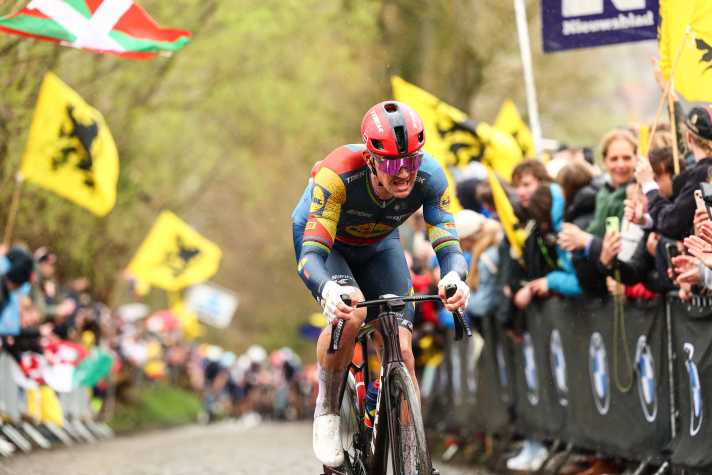Mads Pedersen ging bei der Flandern-Rundfahrt früh in die Offensive - ohne Erfolg