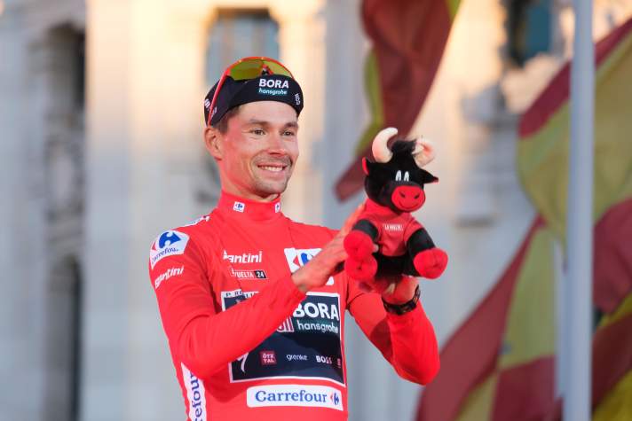 Primoz Roglic vom Team Red Bull-Bora-Hansgrohe gewann die Vuelta a Espana 2024
