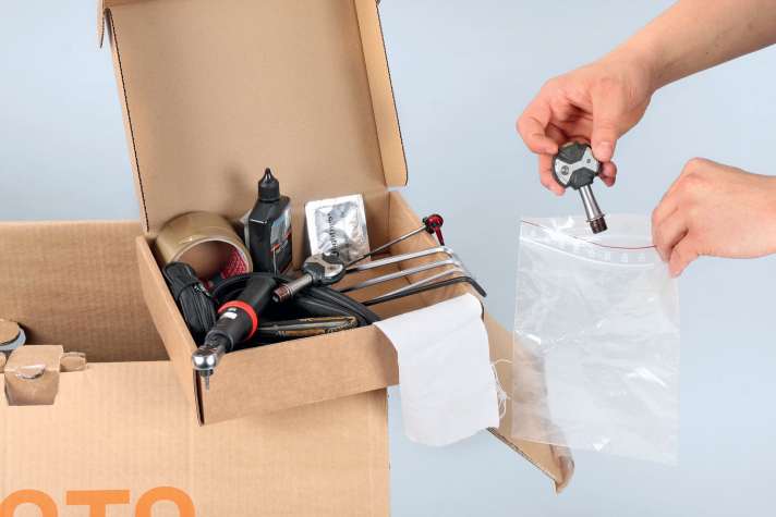 Rennrad-verpacken