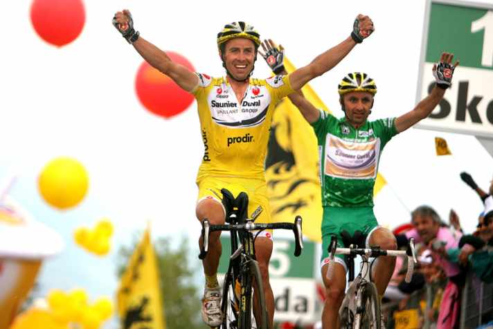   Gilberto Simoni und Leonardo Piepoli siegen am Zoncolan 
