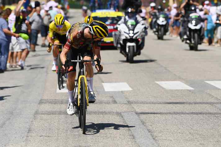 Die Attacken von Team Jumbo-Visma auf der 11. Etappe setzten Tadej Pogacar zu