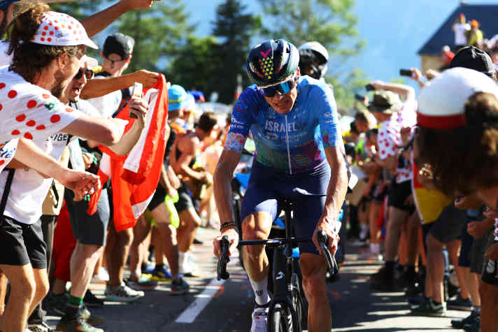 Chris Froome auf dem Weg nach Alpe d’Huez