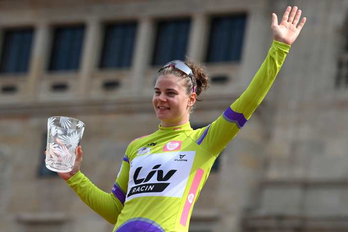 Lotte Kopecky im Grünen Trikot