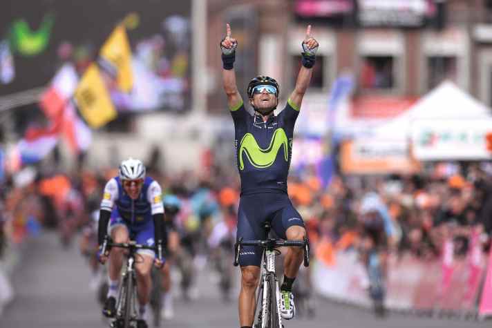 Valverde widmet den vierten Sieg in Lüttich seinem tödlich verunglückten Kollegen Michele Scarponi