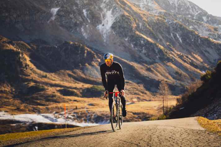 Benjamin Karl beim Radtraining