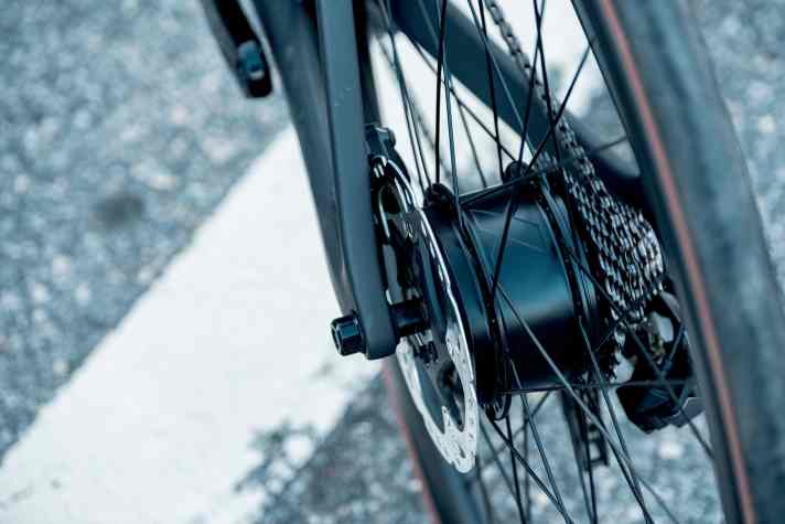   Power aus der Hinterradnabe: Der Nabenmotor von Mahle liefert maximal 250 Watt 