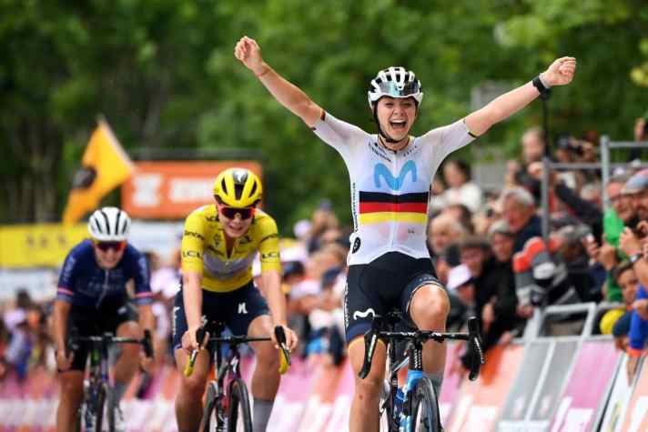 Liane Lippert feierte mit ihrem Sieg auf der 2. Etappe der Tour de France Femmes 2023 ihren bislang größten Erfolg