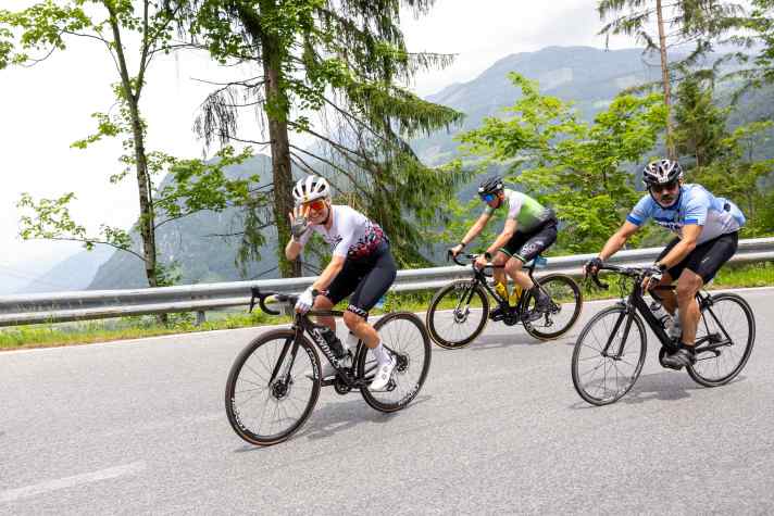 Sarah Dreier bei der Dolomitenradrundfahrt