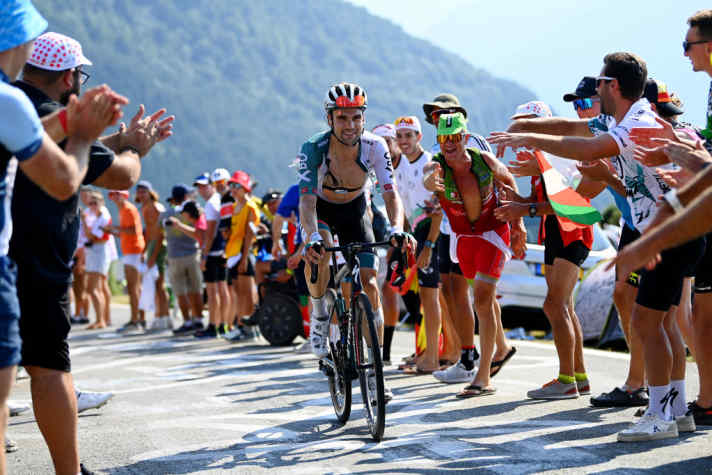 Maximilian Schachmann auf der 18. Etappe der Tour de France 2022