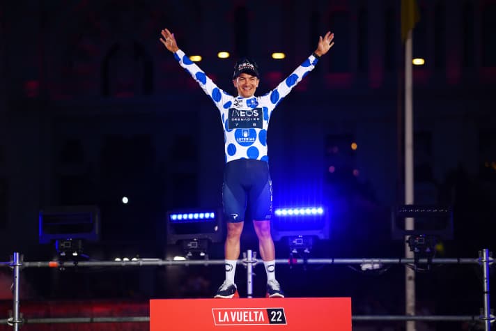 Richard Carapaz sammelte 2022 die meisten Punkte für das Bergtrikot