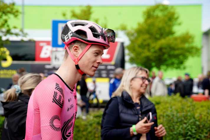 Georg Steinhauser am Start von Eschborn-Frankfurt