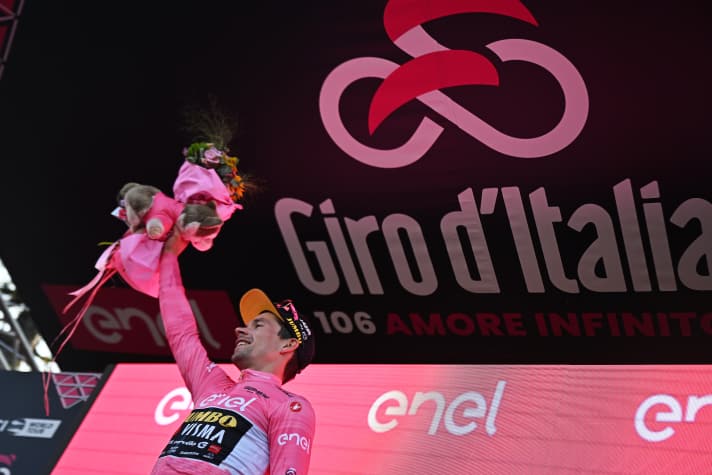 Der neue Mann in Rosa: Primoz Roglic hat einen Tag vor dem Ende des Giro d’Italia die Führung in der Gesamtwertung übernommen.