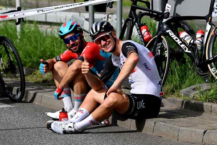 Ziemlich beste Radfreunde: Ackermann verstand sich mit Michael Schwarzmann auch gut, als sie unterschiedliche Arbeitgeber hatten