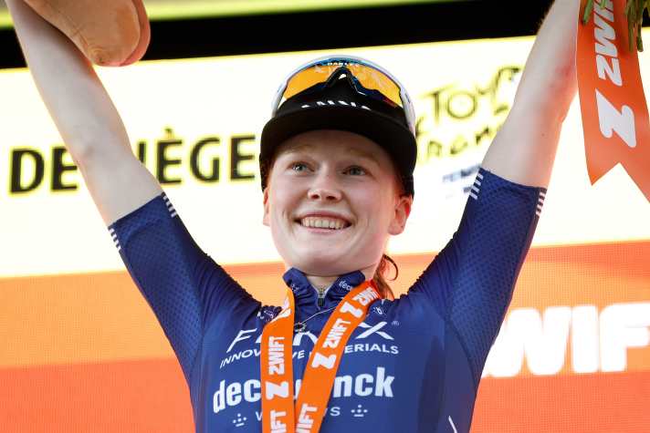 Bei der Tour de France Femmes 2024 gewann Puck Pieterse die 4. Etappe