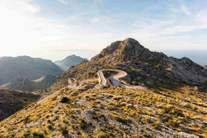 Am „Krawattenknoten“, der von den Bergen hinunterführt ans Meer nach Sa Calobra, zeigt sich die ganze Schönheit Mallorcas