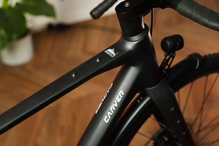 Designed in Frankfurt - das ist auch auf dem Oberrohr ersichtlich.