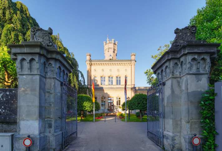 Das Wahrzeichen von Langenargen: Schloss Montfort.