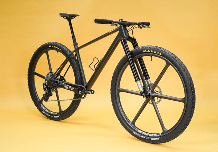 Bike Ahaed hat zusätzlich zum eigenen Prototypen mit 32 Zoll sogar seine speziellen Carbonlaufräder in der neuen Laufradgröße konstruiert.