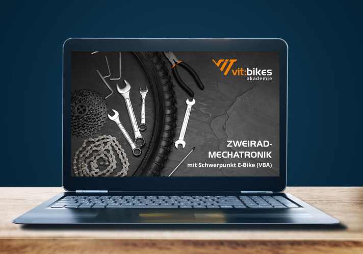 Die vit:bikes Akademie ist ein digitales Angebot zur Ausbildung als Zweirad-Mechatroniker.