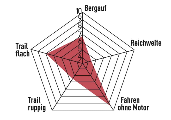 Fantic DC 1.4 Rampage Race: Leise, vortriebsstark und spritzig: Damit kann das Rampage Biker überzeugen, die in sanftem Gelände vom E-Bike nur mäßige Unterstützung erwarten. Im Gelände sind die Fähigkeiten begrenzt.