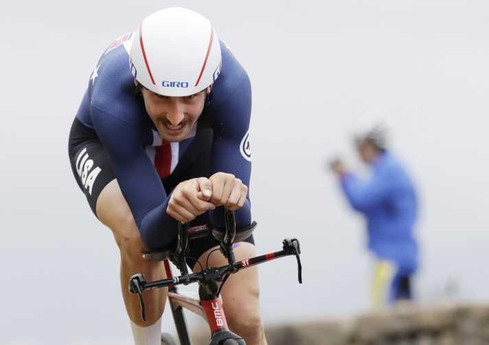 Taylor Phinney hatte seine Stärken vor allem auf dem Zeitfahrrad, gewann dreimal die US-Zeitfahrmeisterschaft.