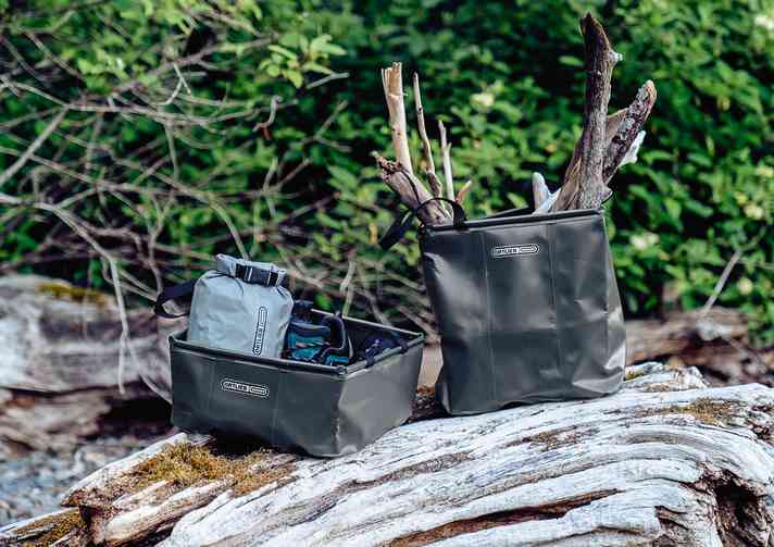 Die Ortlieb Folding-Bowl ist praktische Transportbox und flexibel einsetzbar.