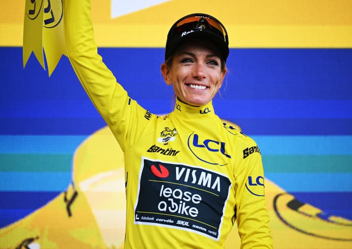 Jubel im Gelben Trikot: Pauline Ferrand-Prévot