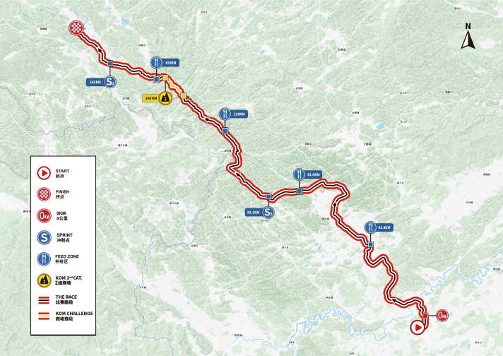 Die Strecke der 2. Etappe