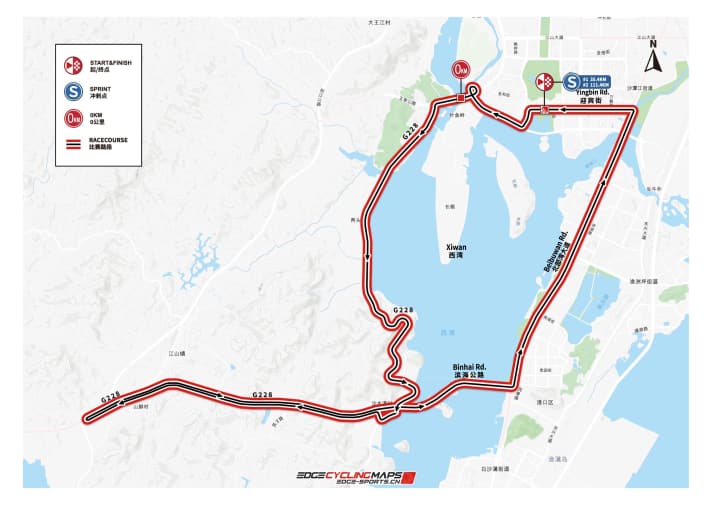 Die Strecke der 1. Etappe