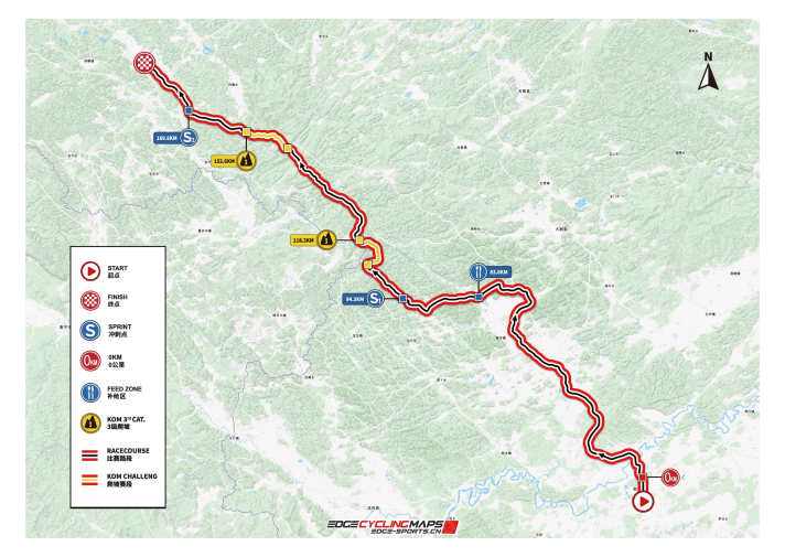 Die Strecke der 2. Etappe