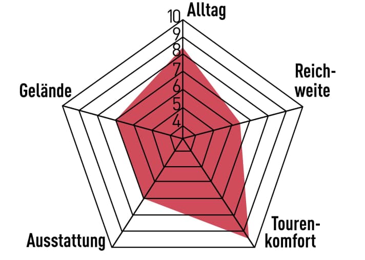 Das Tero X hat seine Stärken im Alltag und vor allem beim Komfort. Dennoch lässt es auch im Gelände erstaunlich wenig Federn.