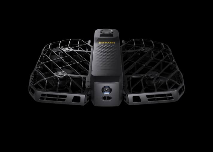 Der Rahmen des HoverAir X1 Pro und ProMax besteht aus einem robusten HEM-Material (Hyper-Elastic Material), das eine hohe Haltbarkeit gewährleisten soll.