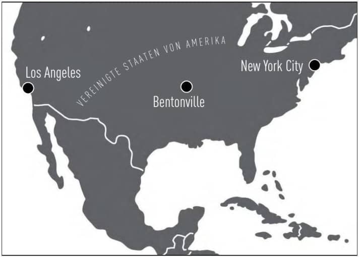 Bentonville liegt im Nordwesten Arkansas und wird gern als Mountainbiking Hauptstadt bezeichnet.