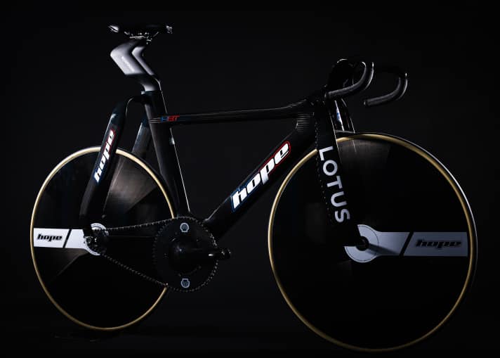 Das Hope Lotus Bahnrad für die britische Nationalmannschaft wurde für Olympia 2024 in Paris noch einmal grundlegend überarbeitet.